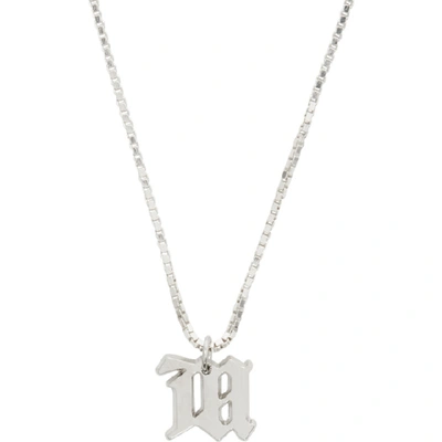 Shop Misbhv Silver M Pendant Necklace