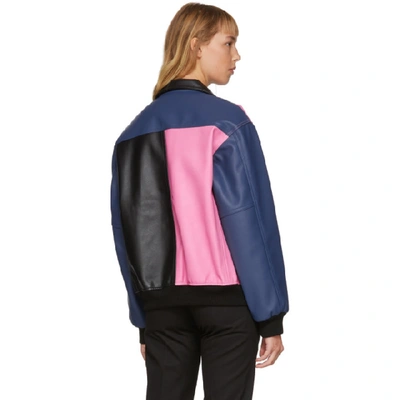 Shop Noon Goons Multicolor Tri Me Jacket In Black Pink