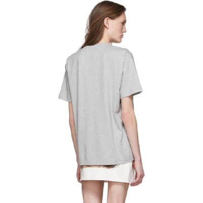 Shop Burberry Grey Emerson T-shirt In Pale Grey