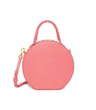 Shop Mansur Gavriel Calf Circle Crossbody Bag In Dolly In Pink