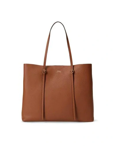 Polo Ralph Lauren Large Leather Lennox Tote Bag In Brown ModeSens
