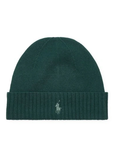 Shop Polo Ralph Lauren Hat In Dark Green