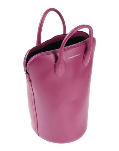 Shop Calvin Klein 205w39nyc Handbags In Mauve