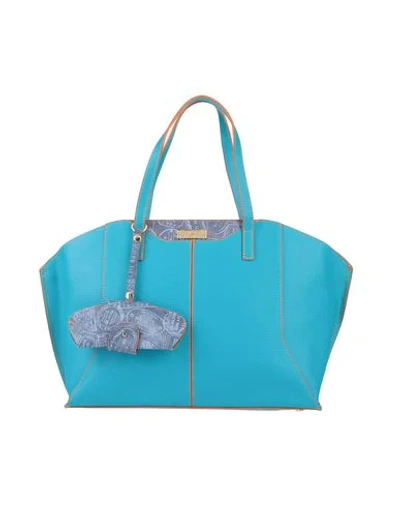 Shop Alviero Martini 1a Classe Handbag In Turquoise