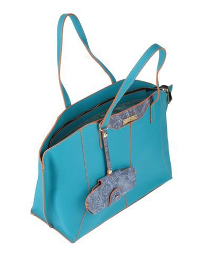 Shop Alviero Martini 1a Classe Handbag In Turquoise