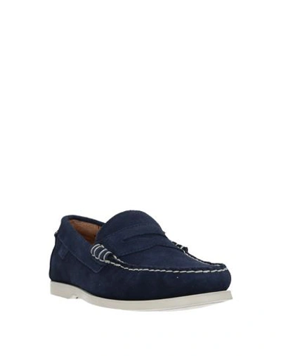 Shop Polo Ralph Lauren Loafers In Blue