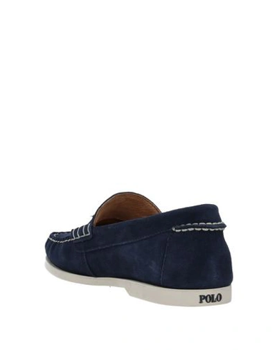 Shop Polo Ralph Lauren Loafers In Blue
