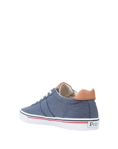 Shop Polo Ralph Lauren Sneakers In Pastel Blue