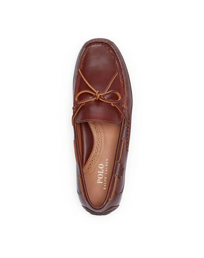 Shop Polo Ralph Lauren Loafers In Brown