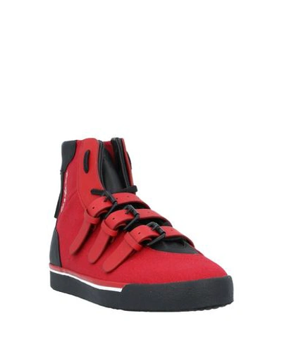 Shop Yohji Yamamoto Sneakers In Red