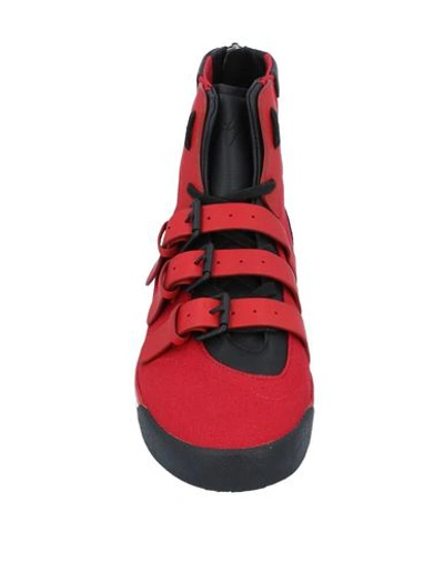 Shop Yohji Yamamoto Sneakers In Red