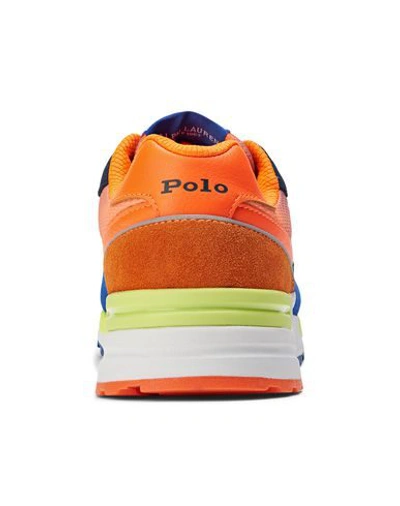 Shop Polo Ralph Lauren Sneakers In Bright Blue