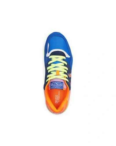 Shop Polo Ralph Lauren Sneakers In Bright Blue