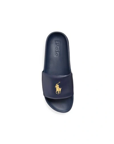 Shop Polo Ralph Lauren Sandals In Dark Blue