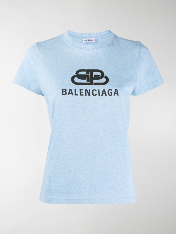 balenciaga blue tee