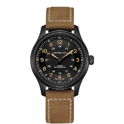 Hamilton Khaki Field Titanium Auto In Black