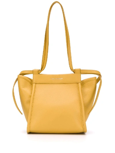 Shop Elena Ghisellini Shoulder Tote Bag In Yellow