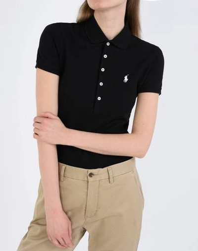 Shop Polo Ralph Lauren Polo Shirt In Black
