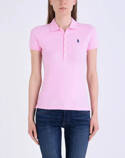 Shop Polo Ralph Lauren Polo Shirt In Pink