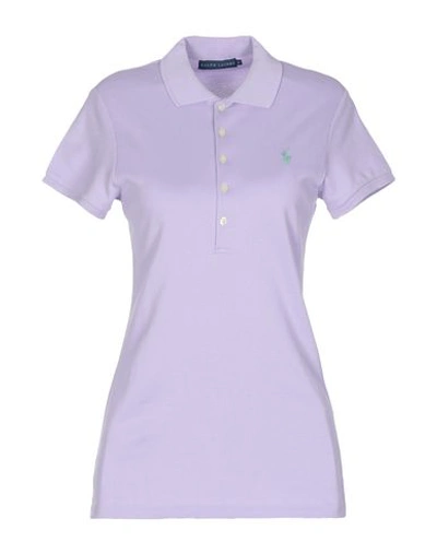 Shop Polo Ralph Lauren Polo Shirt In Lilac