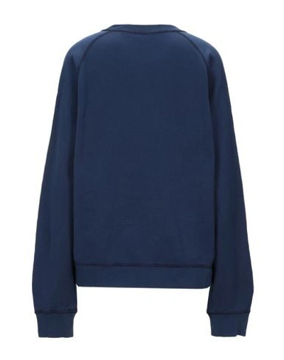 Shop Dsquared2 Woman Sweatshirt Midnight Blue Size S Cotton