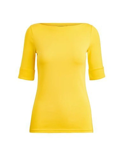 Shop Lauren Ralph Lauren T-shirt In Yellow