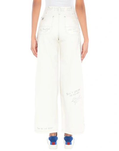 Shop Polo Ralph Lauren Woman Denim Pants Ivory Size 27 Cotton In White