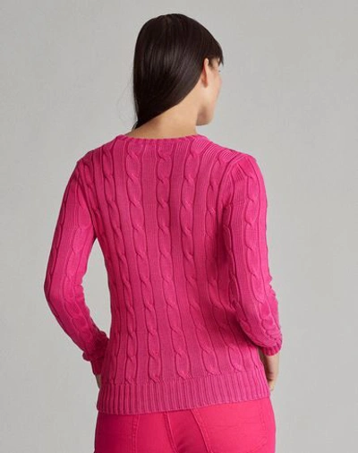 Shop Polo Ralph Lauren Sweaters In Fuchsia