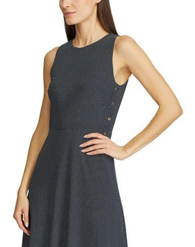 Shop Lauren Ralph Lauren 3/4 Length Dresses In Dark Blue