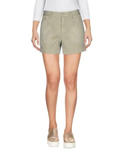 Shop Polo Ralph Lauren Denim Shorts In Military Green