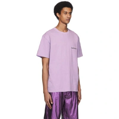 Shop Robert Geller Ssense Exclusive Purple Logo T-shirt In 56 Lavender