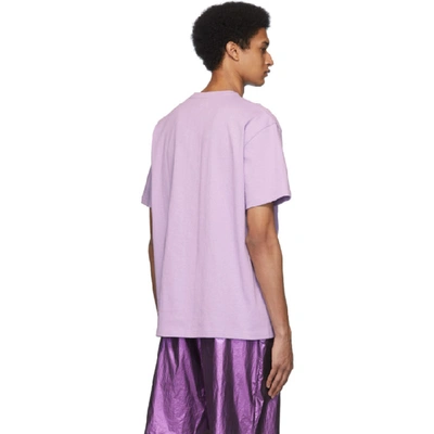 Shop Robert Geller Ssense Exclusive Purple Logo T-shirt In 56 Lavender