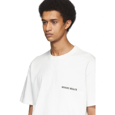 Shop Robert Geller Ssense Exclusive White Logo T-shirt