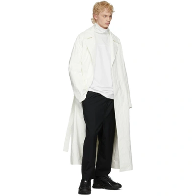 Shop A. A. Spectrum White And Off-white Road Tee Turtleneck