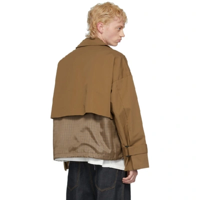 Shop A. A. Spectrum Tan Golden Jacket In Beige