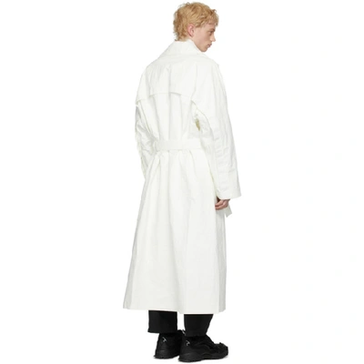 Shop A. A. Spectrum White Long Trench Coat