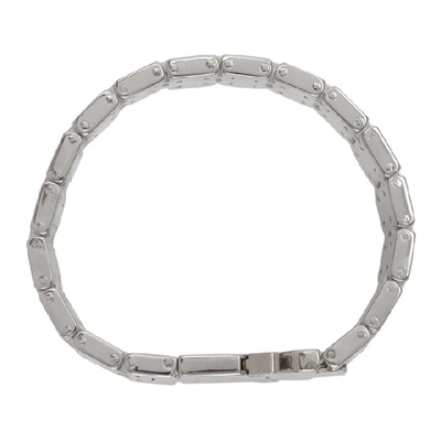 Shop Alyx 1017  9sm Silver Royal Oak Bracelet In Gry0002-sil