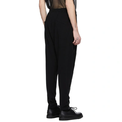 Shop Isabel Benenato Black Contrast Jogging Lounge Pants In Blk 01