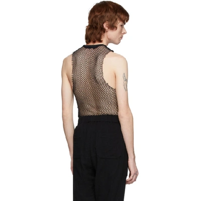 Shop Ann Demeulemeester Black Baufra Tank Top