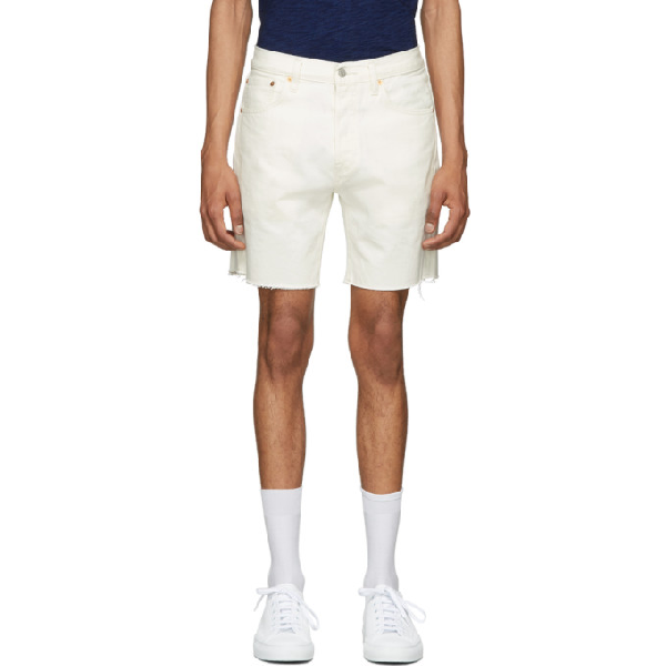 levis 501 white shorts