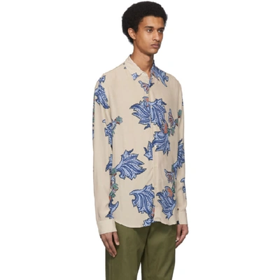 Shop Hope Off-white And Multicolor Air Clean Shirt In Blue Paisle