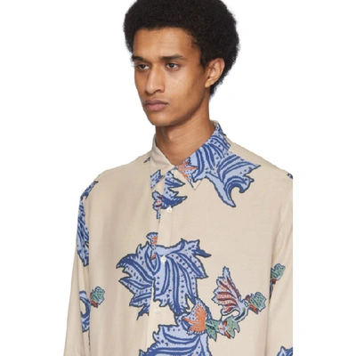 Shop Hope Off-white And Multicolor Air Clean Shirt In Blue Paisle