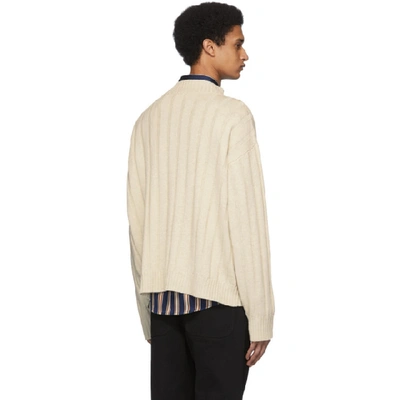 Shop Hope Off-white Wool Om Sweater