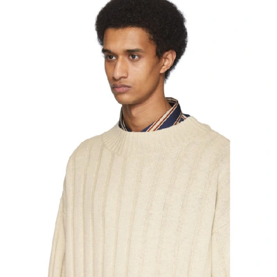 Shop Hope Off-white Wool Om Sweater
