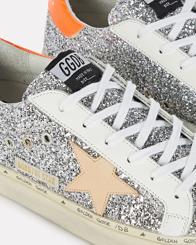 Shop Golden Goose Hi Star Low-top Glitter Sneakers In Silver