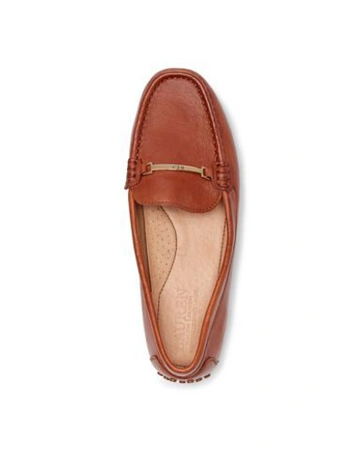 Shop Lauren Ralph Lauren Briony Leather Driver Woman Loafers Brown Size 6.5 Calfskin