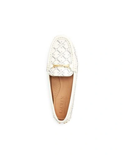Shop Lauren Ralph Lauren Loafers In White
