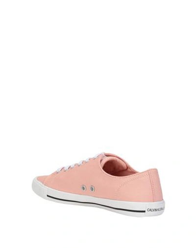 Shop Calvin Klein Jeans Est.1978 Sneakers In Salmon Pink