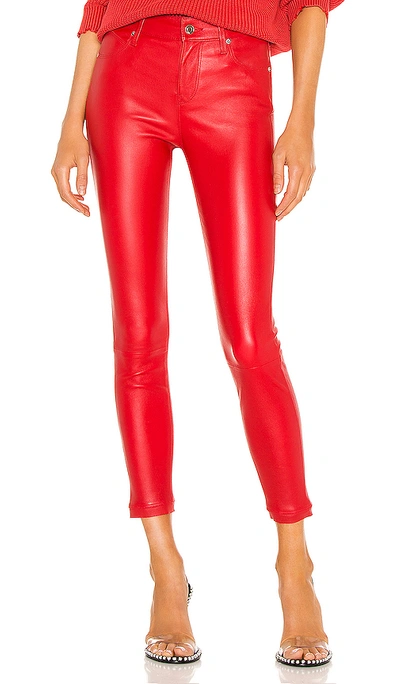 Shop Rta Madrid High Waist Skinny Jean In Red Cherry