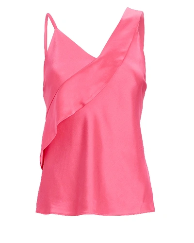 Shop Helmut Lang Satin Sash Camisole In Pink